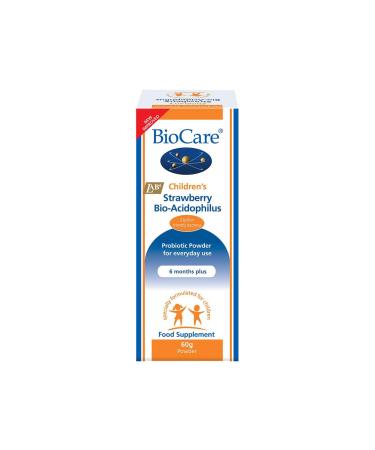 (2 Pack) - Biocare - Child Strawberry BioAcidophilu | 60g | 2 Pack Bundle