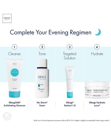 Obagi Medical 360 Retinol 0.5 Moisturizing Cream - Anti-Aging Face Moisturizer for Smooth, Radiant Skin - Targets Fine Lines, Wrinkles, and Acne - 1 oz - Buy Online on GoSupps.com