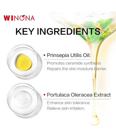 WINONA Sensitive Skin Moisturizing Cream with Portulaca Oleracea Extract - Soothes Dry, Itchy, and Red Skin - Daily Care for 50g/1.76oz - Prinsepia Utilis Royle - Buy Online on GoSupps.com