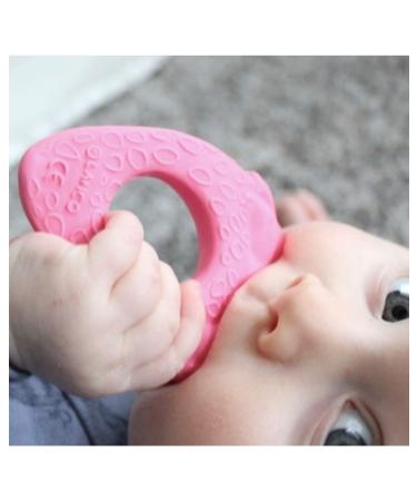 Lanco Strawberry Teething Ring - 100% Natural Rubber Pink 200g | Safe & Eco-Friendly Baby Toy - Buy Online on GoSupps.com