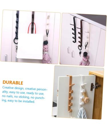 Holibanna 3pcs Hat Hooks Coat Hangers Multi-function Hat Hook Back Door Hook Coat Hook No Nails Door Hanging - Buy Online on GoSupps.com