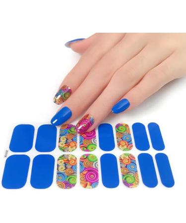 Pattern Semi Cured Gel Nail Polish Strips Full Nail Wraps Nail Polish Stickers Self-Ashesive Nail Art Nail Polish Strips for Women Valentines Day Ze0098 - Buy Online on GoSupps.com