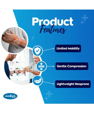 Comfort Cool Thumb Spica Brace - 3 Length Options - Moldable Rigid Support Stay - Arthritis, de Quervain's, Carpal Tunnel, Tendinitis - Mid/LG & X-LG - Buy Online on GoSupps.com