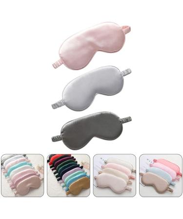 3pcs Silk Blindfold Sleep Eye Masks - Comfortable & Breathable Night Eye Patches for Women | Perfect for Sleep & Relaxation - Buy Online on GoSupps.com
