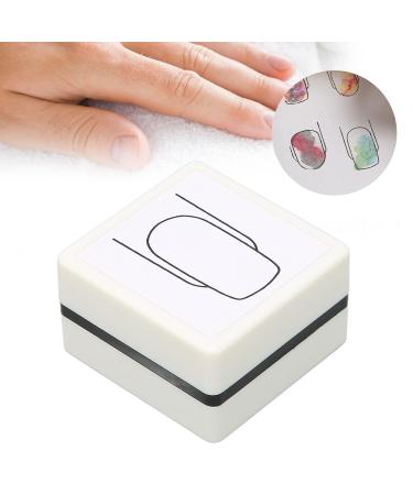 Nail Art Stamper for Square Nails - Reusable Hand-Painted Manicure Tool with Cover for DIY Designs - Buy Online on GoSupps.com