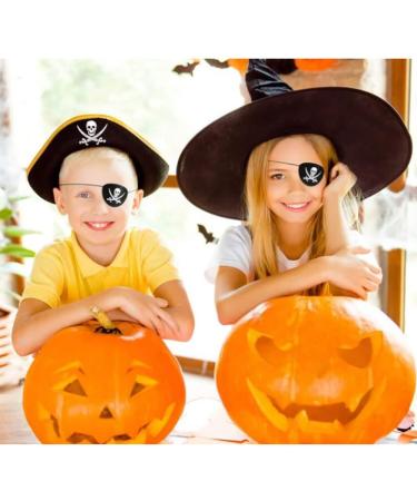 Pirate Eye Patches Black Felt One Eye Sword Skull Caribbean Captain Eye Patches for Halloween Party Christmas and Children Party Favors Costume Prop (12 Pcs) - Buy Online on GoSupps.com