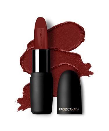 Weightless Matte Lipstick - Maroon Love 06 | Lightweight Lip Color | Smooth One Stroke Glide | Moisturizes & Hydrates Lips | 0.16 Oz/4.5g