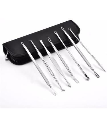 Acne Needle Needle Tools Set Blackhead Tweezer Pimple Extractor Stainless Steel Blackspot Removal Skin Care Tool (Color : Silver) - Buy Online on GoSupps.com