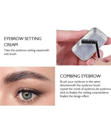 Li Ying 3D Eyebrow Shaping Soap Kit Setting Gel Long Lasting Waterproof Eyebrow Wax Tint Pomade with Styling Brush - Buy Online on GoSupps.com