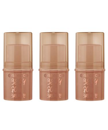 Essence Baby Got Bronzing Stick Contour pen No. 10 brown natural radiant fresh vegan without alcohol without preservatives without parabens 3 -pack (3x5.5g) 5.5 g (3 pack) 10 Cinnamon Spice