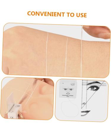 Housoutil Brow Map Line Beauty Tools Pro Tools Eyebrow Measuring Tool Eyebrow Corrector Positioning Ruler Make up Line Ruler 4.6x1.8x7.5cm White - Buy Online on GoSupps.com