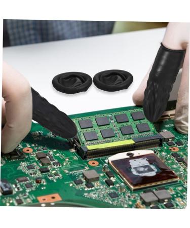 100pcs Anti-Static Latex Finger Cots - Multi-Function Finger Protectors for Daily Use & Professional Care - Buy Online on GoSupps.com