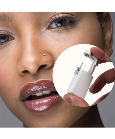 KiraGrace Nose Piercing Gun - 2 Pack Disposable Unit with Nose Stud Kit for Tragus, Cartilage, Helix - Silver - Buy Online on GoSupps.com