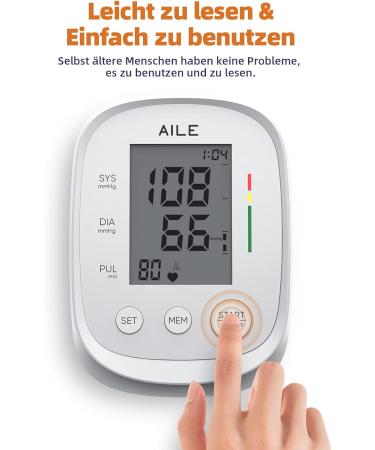 Buy Top Arm Blood Pressure Monitor for Home Use - Automatic & Adjustable Cuff (22-42cm) - Accurate Blood Pressure Measuring Device - Buy Online on GoSupps.com