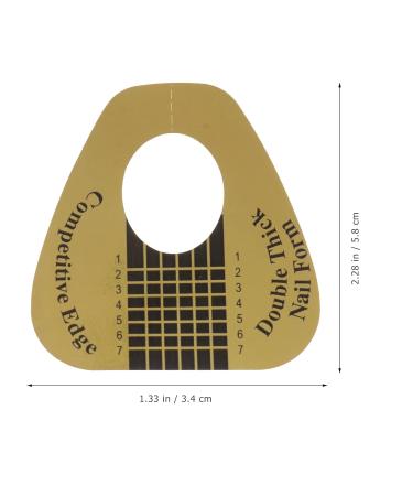 100pcs Manicure Sticker Tools - Double Thick Acrylic Nail Forms for Perfect Nail Art Tips - Buy Online on GoSupps.com