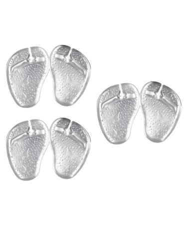 Mobestech 6 Pairs Forefoot Slipper Pad Toe Filler Inserts Shoes Grip Pads Suede Shoe Protector Foot Protectors for Feet Clear High Heels Non Slip Sandal Insoles Soft Sandal Pad Gel Sandals