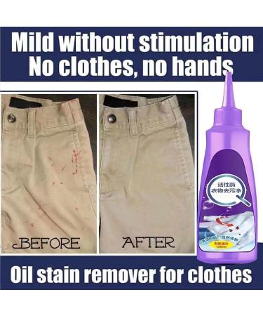 Active Enzyme Laundry Stain Remover Wash-Free Active Enzyme Clothing Stain Remover Garment Stubborn Stain Cleaner Oil Remover (3 Pcs) - Buy Online on GoSupps.com