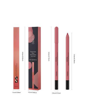 FREEORR Matte Lip Liner Pencil - Long Lasting Lip Makeup with Sharpener #5 - Buy Online on GoSupps.com