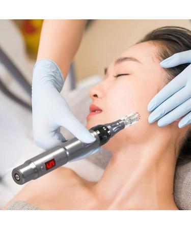 Derma Pen Hair Beard Growth INCELLICE Microneedling Pen 0.25-2.0mm Adjustable 5 Speeds Wireless Use Professional Electric Beauty Pen for Face Skin Care with 2 Replacement Cartridges and USB Charger Dermapen P40-Gery - Buy Online on GoSupps.com