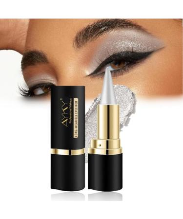 Ayky Long Wear Gel Eyeliner 2024 Upgraded Rationalu Gel Eyeliner Rational Gel Eyeliner Natural Black Eyeliner Cream Waterproof Smudge Proof (01#)
