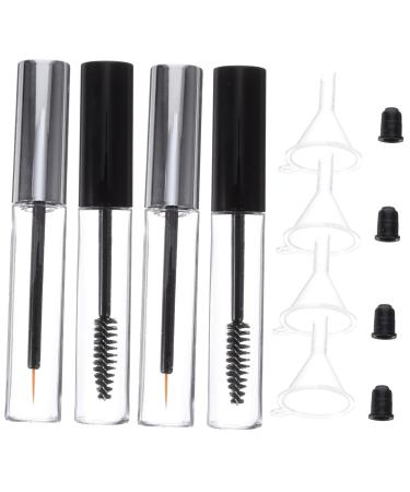 Beavorty 24 Pcs 10ml Empty Mascara Tube Mascara Tube and Wand Eyelash Wand Tube Volume Mascara Mini Funnel 1 g (Pack of 1) As Shownx2pcs