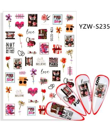 8 Sheets Lemon Banana Leaf Orange Manicure Decor Nail Stickers Adhesive Decals Summer Fruit - Buy Online on GoSupps.com