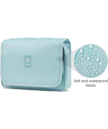 Travel Hanging Toiletry Wash Bag Makeup Cosmetic Organizer for Women Waterproof (Sky Blue) - Buy Online on GoSupps.com