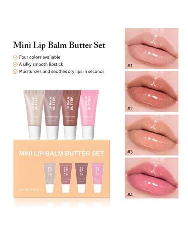 WDBAG 4pcs Deep Moisturizing Lip Balm for Soft and Smooth Lips for Dry or Sensitive Skin Lightweight Hydrating Lip Care - Buy Online on GoSupps.com