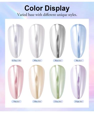  LEDSUUEI LEDSSUIP Chrome Powder 1g: White Chrome Powder for Mermaid Nails Mirror Effect DIY Glitter - Buy Online on GoSupps.com