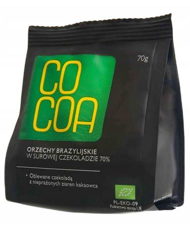 COCOA - Enrob es de Chocolat Noir BIO aux Noix du Br sil - A l'unit A l'unit (70g)