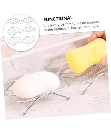 Ciieeo 12 Pcs Stainless Steel Drainer Metal In Sink Sponge Holder Draining Soap Container Soap Organizer Bathroom Soap Holder Soap Rack Travel Chrome Plated Iron Soap Dish Take a Bath - Buy Online on GoSupps.com