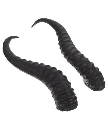LALAFINA 1 Pair Diy Croissant Hair Accessories Hair Ties for Women Fake Horns Girls Costumes Horns for Headband Diy Goth Accessories Gothic Ox Luxury Miss Plastic Clothing Items