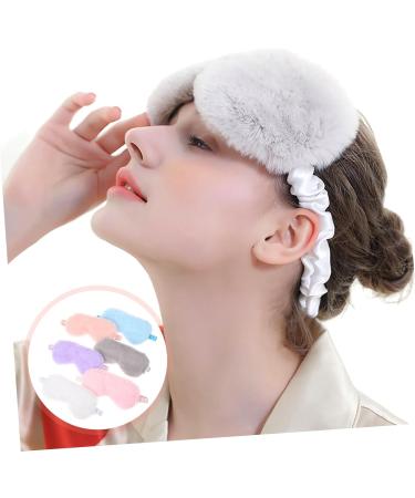 Beaupretty 6pcs Rabbit Fur Blackout Eye Mask & Ice Bag - Plush Sleep Masks for Ultimate Comfort - Buy Online on GoSupps.com