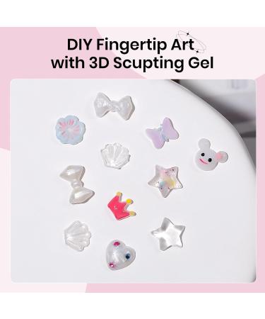  SUPWEE Solid Builder Nail Gel 15g Non-Stick 3D Pearly White Sculpting for 3D Nail Art DIY at Home - Buy Online on GoSupps.com