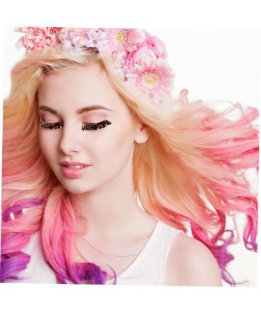 Shop 3 Pairs Fluffy Volume Yellow Crossed Cluster Eyelashes - Perfect for Theatre Costumes | International Shipping Available - Buy Online on GoSupps.com