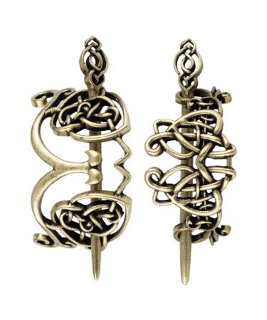 Shop Lurrose 2-Piece Vikings Celtic Hairpins - Creative Hair Accessories for Long Hair & Braids - Buy Online on GoSupps.com