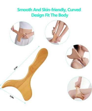 4 Pcs Wood Therapy Massage Tools for Body Shaping & Lymphatic Drainage - Maderoterapia Kit | Anti-Cellulite & Body Sculpting Set - Buy Online on GoSupps.com