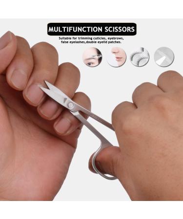 Professional Travel Manicure Set - 5-Piece Stainless Steel Nail Clipper Kit for Men & Women - Includes Grooming Tools Beauty Scissors & Tweezers (Silver Green) | International Shipping Available - Buy Online on GoSupps.com