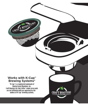 Club Coffee Craft Roasters 100% Colombian - Medium Light Roast Single Serve Coffee K-Cup Pods Compostable Coffee Pods Keurig Brewer Compatible Rainforest Alliance Certified 120 Count (20 Count Pack of 6) 100% Colombian - Medium Light Roast 120 count (Pack - Buy Online on GoSupps.com