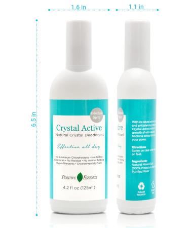 Crystal Deodorant Spray Natural Long Lasting Thai Crystal Spray Deodorant No Aluminum Chlorohydrate or Chemicals Unscented Odorless Spray Deodorant for Women and Men 125 ml 4.2 Fl Oz (2-Pack) 4.25 Fl Oz (Pack of 2) Odorless - Buy Online on GoSupps.com