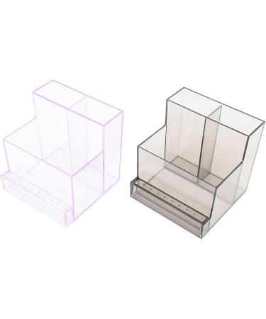 Nail Drill Bit Holder Multifunctional Plastic Storage Box for Manicure Tools Simple and Stylish Space Saving Robust and Durable Waterproof and Dustproof - Buy Online on GoSupps.com