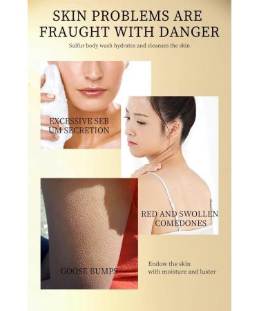  G n rique Sulfur Shower Gel Multi-Action Liquid Face Soap With Sulphur For Face Body And Hair Moisturizes And Regulates Sebum Production Dense Foam For Pore Cleansing - Buy Online on GoSupps.com