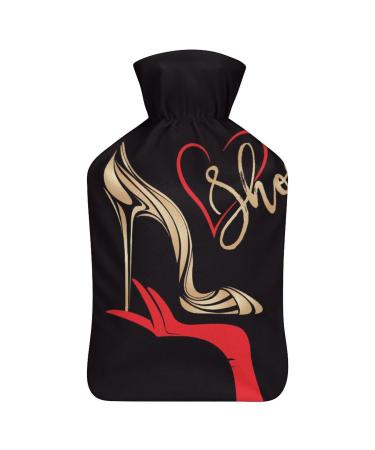 Hot Water Bottle With Lid Shoe Rubber Hot Water Bag For Pain Relief Cramps Foot Warmer Hot And Cold Therapy