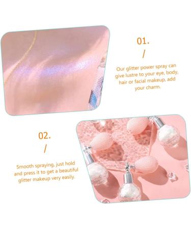 FOMIYES Face Paint Makeup High Gloss Dusting Loose Powder Spray Sparkle Body Glitter Spray for Women Miss Flash Highlighter 7.5x7cm Purple - Buy Online on GoSupps.com