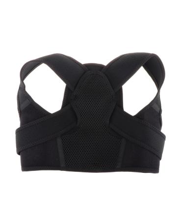 Milageto Upper Back Brace Posture Correct Comfortable Adjustable Breathable Trainer for Men and Women for Hunchback Neck Shoulder Black M L - Buy Online on GoSupps.com
