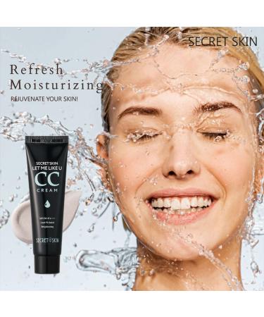 SECRET SKIN CC Cream Foundation for Mature Skin - Moisturizing Lifting Tinted Moisturizer with Hyaluronic Acid | Korean Makeup #01 - Buy Online on GoSupps.com