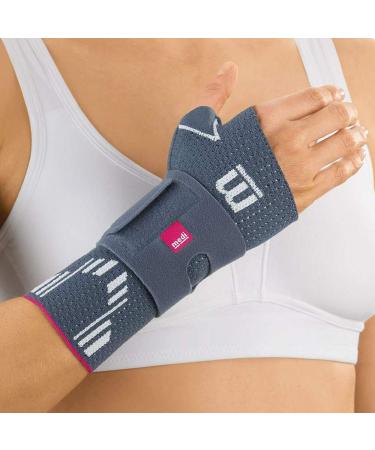 Medi Manumed Active Knit Wrist Support Left (Silver) Large