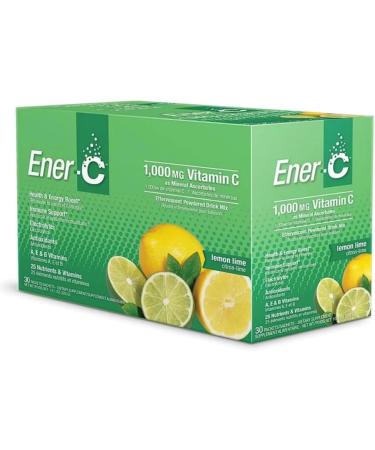 Conquitlam BC V36C2 EnerVitamin C Lemon Lime 2 x 30 PacketsSachets Pack of 2 - Buy Online on GoSupps.com
