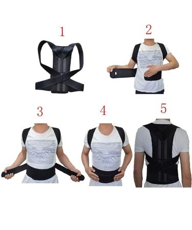 Posture Corrector XS-5XL | Adjustable Back Brace for Men & Women | Hunchback Correction & Scoliosis Prevention | Improve Back Posture | 3X-Large Black - Buy Online on GoSupps.com