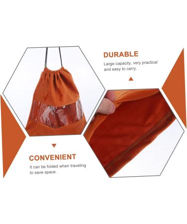 Baluue Hair Dryer Storage Bag Drawstring Hair Dryer Bag Hair Dryer Sack Hair Dryer Travel Bag Pvc 32x28x0.6cm Coffee - Buy Online on GoSupps.com